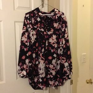 Floral Silky Feeling Apt 9 shirt 2x
